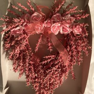 Hand crafted Valentine Heart Wreath